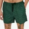 Only & Sons GEMUSTERTE - Short De Bain - Dark Green