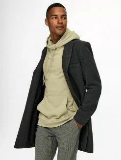 Only & Sons Manteau Classique - Dark Grey Melange -Only & Sons Soldes Boutique b54c87e8dd284c239ae6e2be326f0673