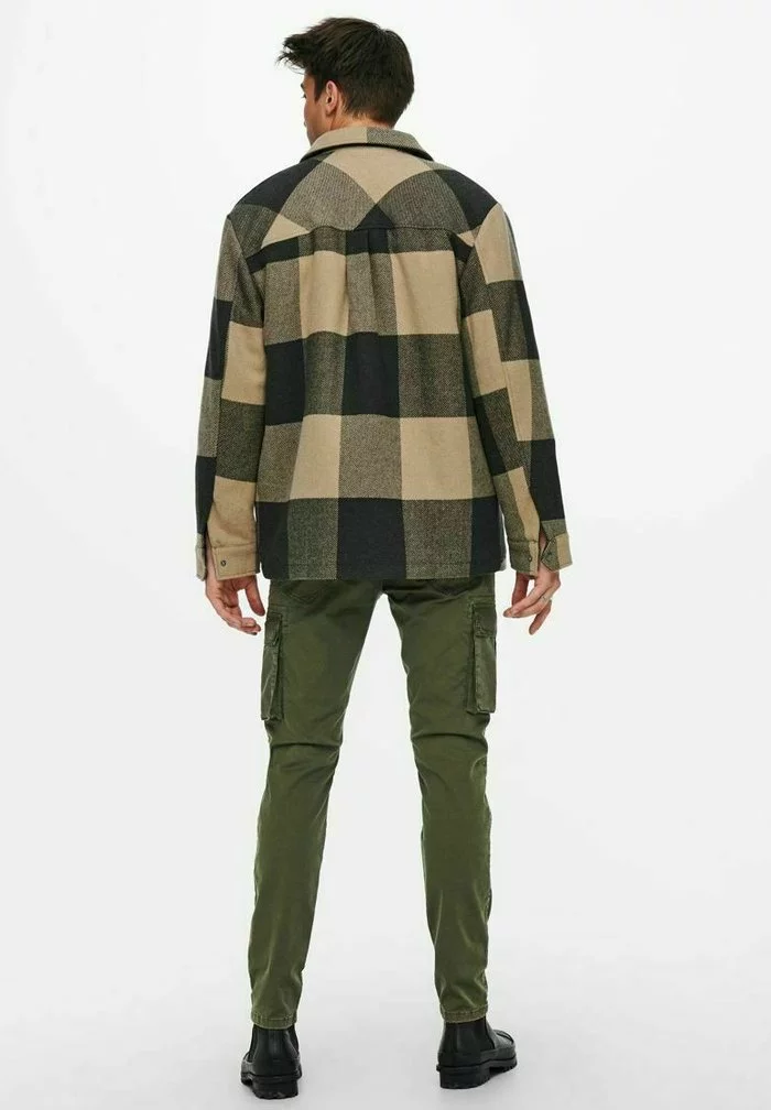 Only & Sons ONSKRIS - Pantalon Cargo - Olive Night 3 Only & Sons ONSKRIS - Pantalon Cargo - Olive Night – Image 3