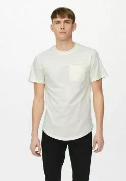 Only & Sons ONSDASH LIFE LONGY - T-shirt Basique - Cloud Dancer