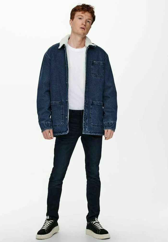 Only & Sons Veste En Jean - Blue Denim 2 Only & Sons Veste En Jean - Blue Denim – Image 2