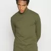 Only & Sons ONSMICHAN SLIM ROLLNECK TEE - T-shirt à Manches Longues - Olive Night