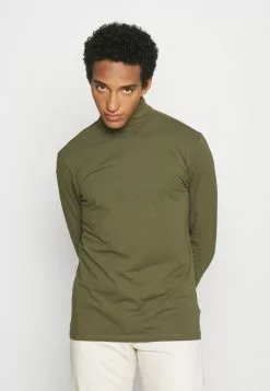 Only & Sons ONSMICHAN SLIM ROLLNECK TEE - T-shirt à Manches Longues - Olive Night