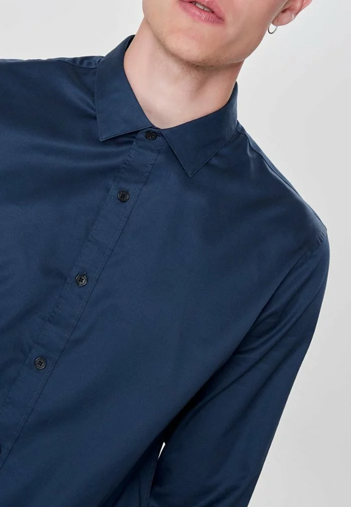 Only & Sons LANGARM - Chemise - Dress Blues 4 Only & Sons LANGARM - Chemise - Dress Blues – Image 4