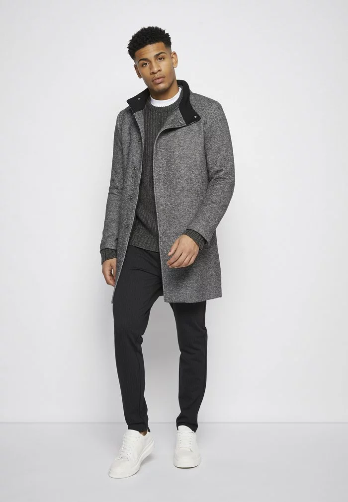 Only & Sons ONSOSCAR KING COAT - Manteau Classique - Dark Grey Melange 5 Only & Sons ONSOSCAR KING COAT - Manteau Classique - Dark Grey Melange – Image 5