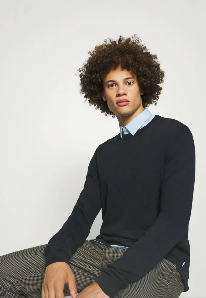 Only & Sons ONSALEX CREW NECK - Pullover - Dark Navy 4 Only & Sons ONSALEX CREW NECK - Pullover - Dark Navy – Image 4