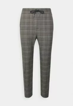 Only & Sons ONSLINUS CHECK TAPERED CROPPED - Pantalon Classique - Grey