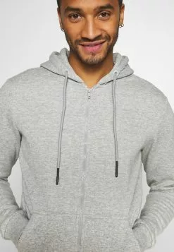 Only & Sons ONSCERES LIFE ZIP HOODIE - Sweat à Capuche Zippé - Light Grey -Only & Sons Soldes Boutique bad13913314c4182bc1e276db7ac23c1