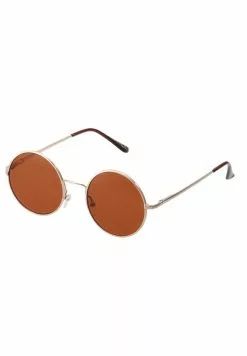 Only & Sons ONSSUNGLASSES ROUND UNISEX - Lunettes De Soleil - Mustard Gold-coloured -Only & Sons Soldes Boutique bc91c8af4a474221aef923cd1343e9e3