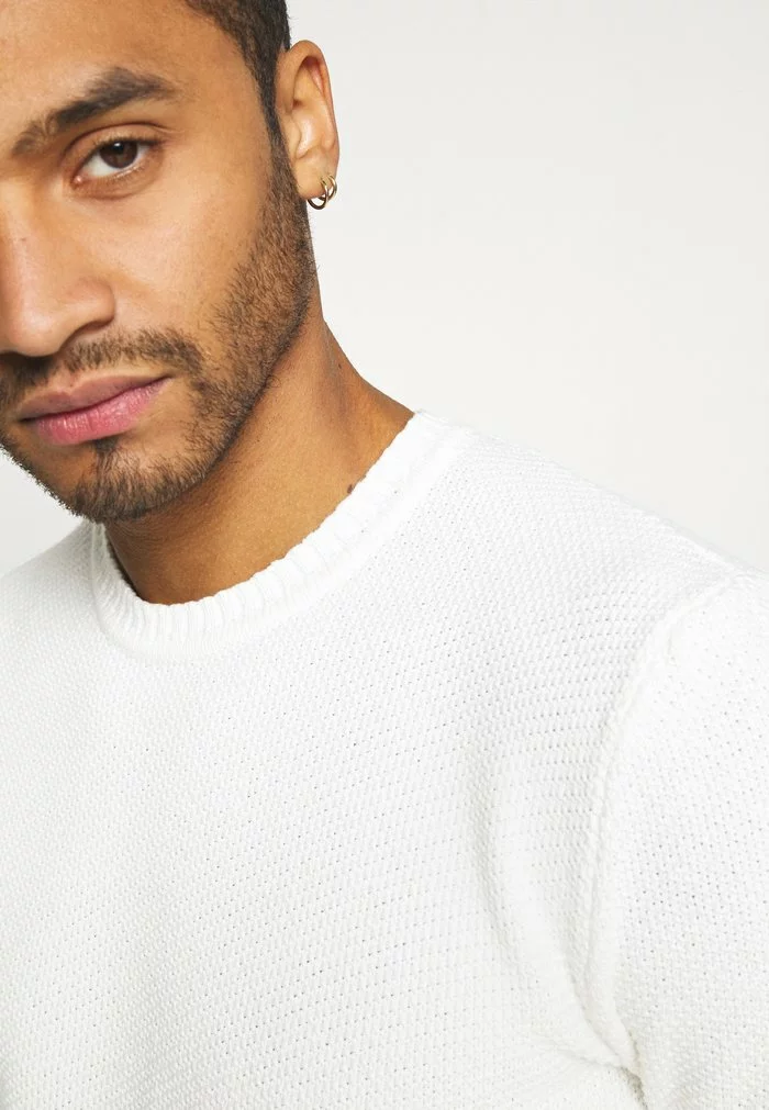 Only & Sons ONSDAN STRUCTURE CREW NECK - Pullover - Cloud Dancer 4 Only & Sons ONSDAN STRUCTURE CREW NECK - Pullover - Cloud Dancer – Image 4