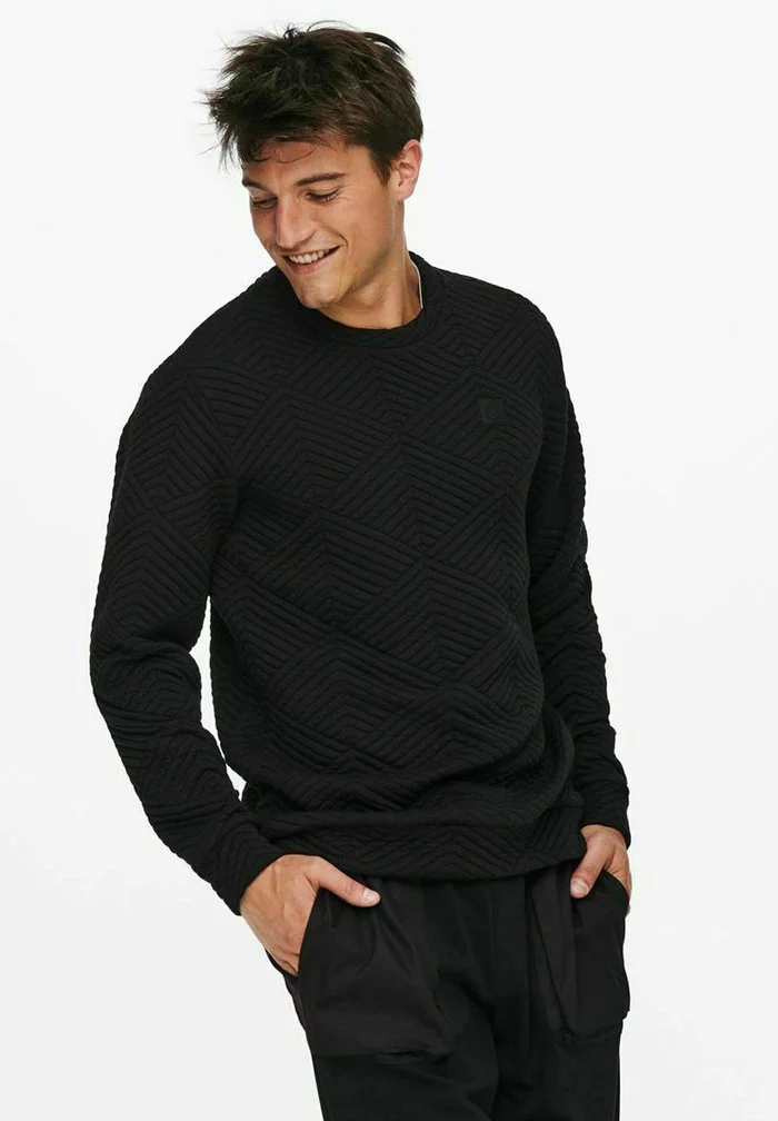 Only & Sons Sweatshirt - Black 4 Only & Sons Sweatshirt - Black – Image 4