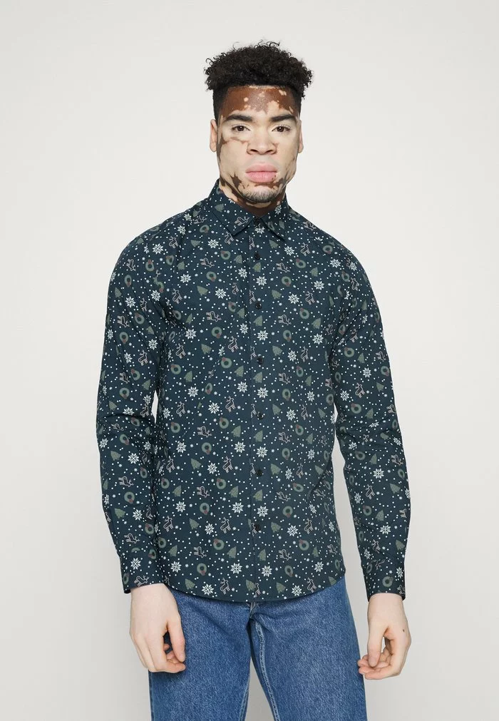 Only & Sons ONSXMAS MADO - Chemise - Dress Blues 1 Only & Sons ONSXMAS MADO - Chemise - Dress Blues