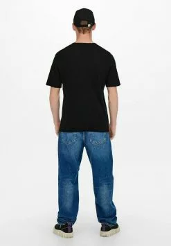 Only & Sons T-shirt Basique - Black -Only & Sons Soldes Boutique bdce03ec75db44afaa9b94defc389272