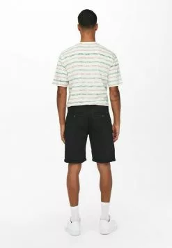 Only & Sons ONSPETER OVERDYED - Short - Black -Only & Sons Soldes Boutique bdd487a788d04633a4d670f904360039