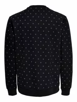Only & Sons ONSKENNETH LIFE AOP SWEAT NF - Sweatshirt - Black -Only & Sons Soldes Boutique bdf149d14abf4601b74963784febc9c5