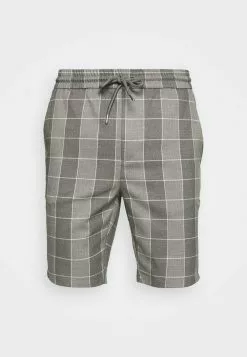 Only & Sons ONSLINUS CHECK - Short - Medium Grey Melange -Only & Sons Soldes Boutique be4fa2195e2744b4900de4c91141c178