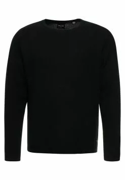 Only & Sons DAN STRUCTURE CREW - Pullover - Black -Only & Sons Soldes Boutique bee68852c3084d4591a03bb74065a113