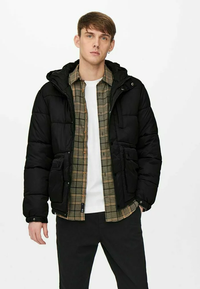Only & Sons Veste D'hiver - Black 1 Only & Sons Veste D'hiver - Black