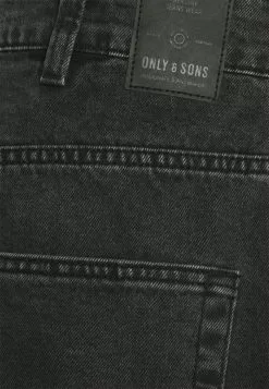 Only & Sons ONSAVI BEAM LIFE - Jean Droit - Black Denim -Only & Sons Soldes Boutique bf27b92c172a441fa402e1b651f89f65