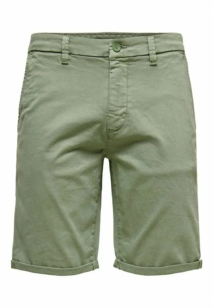 Only & Sons ONSPETER OVERDYED - Short - Oil Green 5 Only & Sons ONSPETER OVERDYED - Short - Oil Green – Image 5