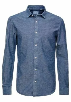 Only & Sons ONSTED SLUB CHAMBRAY - Chemise - Dark Blue Denim -Only & Sons Soldes Boutique c0cfc6cb7ea5482d9bd7db6768ab8622