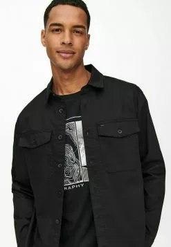 Only & Sons EINFARBIGES CARGO- - Chemise - Black -Only & Sons Soldes Boutique c2603004589b46e998d10b955788844d