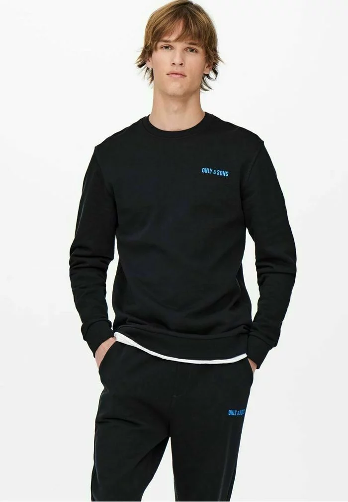 Only & Sons Sweatshirt - Dark Navy 1 Only & Sons Sweatshirt - Dark Navy