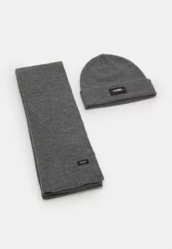 Only & Sons ONSEVAN BOX BEANIE SCARF SET - Écharpe - Medium Grey Melange