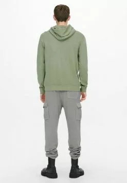 Only & Sons Sweat à Capuche - Oil Green -Only & Sons Soldes Boutique c6ea7ebd32c0492987b9bd16a383723a