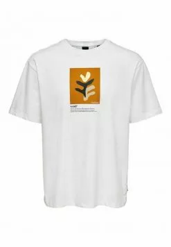 Only & Sons T-shirt Imprimé - Bright White -Only & Sons Soldes Boutique c7081ba3a3364a9cab28705da7a0f71f