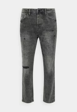 Only & Sons ONSAVI BEAM LIFE CROP - Jean Droit - Grey Denim
