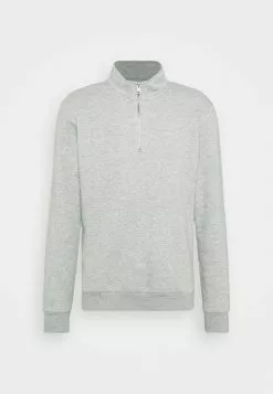 Only & Sons ONSCERES LIFE HALF ZIP - Sweatshirt - Light Grey Melange -Only & Sons Soldes Boutique c79632068263469aa2f1115cc85a8e25