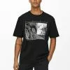 Only & Sons T-shirt Imprimé - Black