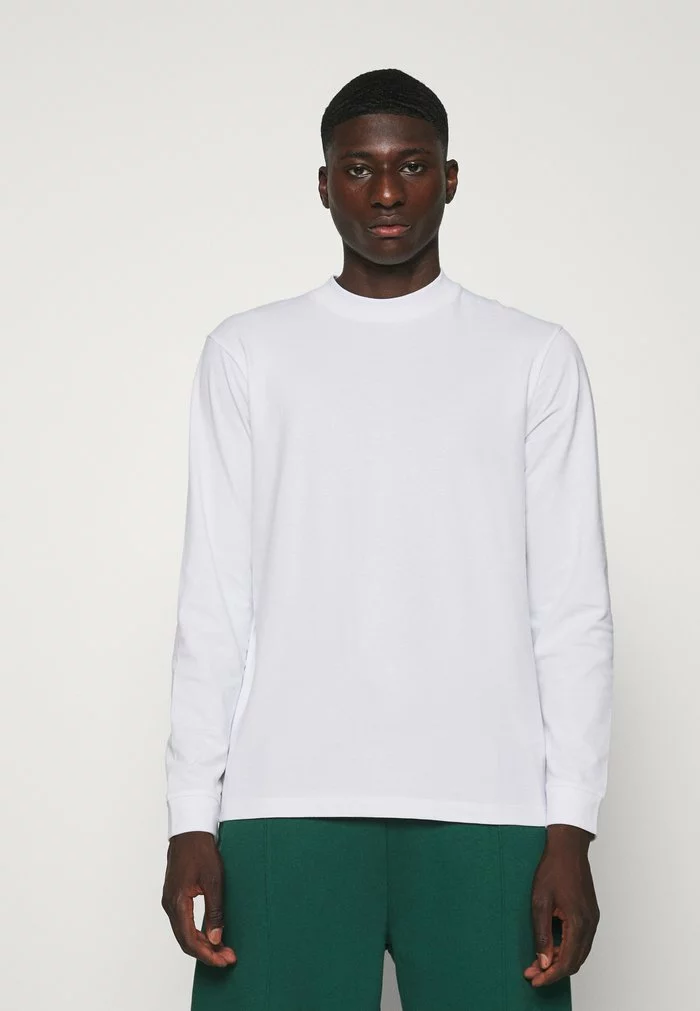 Only & Sons ONSVILMOS LIFE REG MOCK NECK TEE - T-shirt à Manches Longues - White 1 Only & Sons ONSVILMOS LIFE REG MOCK NECK TEE - T-shirt à Manches Longues - White