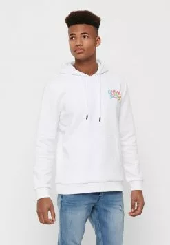 Only & Sons Sweat à Capuche - Bright White -Only & Sons Soldes Boutique cb85cd78e5d541588c8e9d1ec8fbdadc