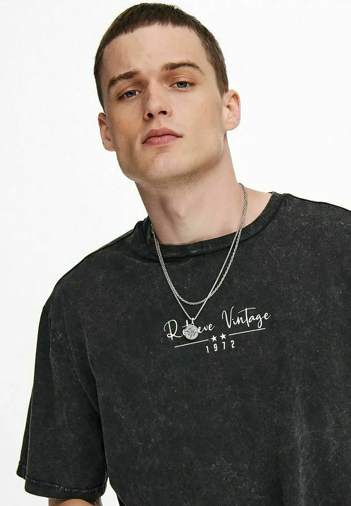 Only & Sons T-shirt Imprimé - Black 4 Only & Sons T-shirt Imprimé - Black – Image 4