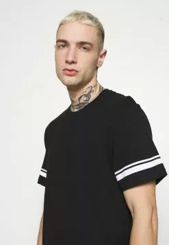 Only & Sons ONSMATT LIFE LONGY STRIPE - T-shirt Imprimé - Black -Only & Sons Soldes Boutique ce3b617b0c2441658f4c2b718633945d