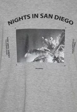 Only & Sons ONSGILBERT TEE - T-shirt Imprimé - Light Grey Melange -Only & Sons Soldes Boutique cf6d0fe6665f476a815149fd0dfa0e76