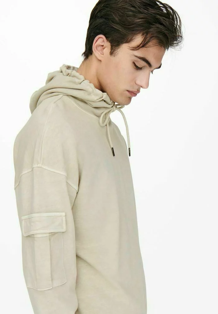 Only & Sons Sweat à Capuche - Silver Lining 4 Only & Sons Sweat à Capuche - Silver Lining – Image 4