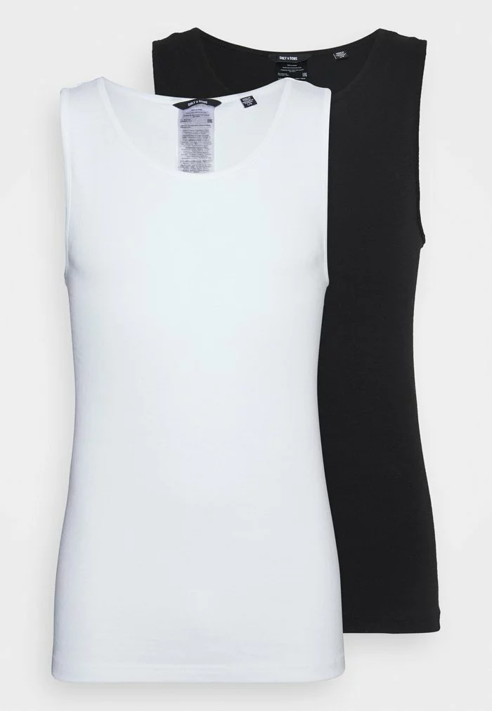 Only & Sons ONSNATE REG TANK 2 PACK - Débardeur - Black/white 5 Only & Sons ONSNATE REG TANK 2 PACK - Débardeur - Black/white – Image 5