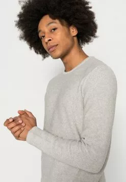 Only & Sons JONAS CREW - Pullover - Light Grey Melange -Only & Sons Soldes Boutique d104e7f199a743e28fe6612ffa68431e