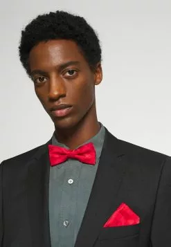 Only & Sons ONSTHOMAS PATTERN BOWTIE SET - Mouchoir De Poche - Pompeian Red