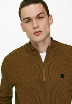 Only & Sons HALBREISSVERSCHLUSS - Sweat Polaire - Monks Robe -Only & Sons Soldes Boutique d1b950cd67bb4a45beb8ee898b4d356b