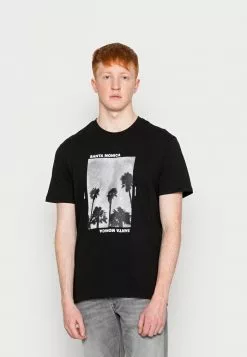 Only & Sons REG - T-shirt Imprimé - Black