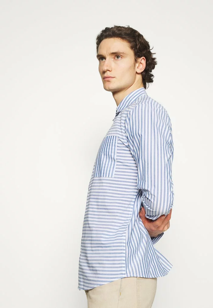 Only & Sons ONSTRIPP LIFE STRIPED - Chemise - Cashmere Blue 4 Only & Sons ONSTRIPP LIFE STRIPED - Chemise - Cashmere Blue – Image 4