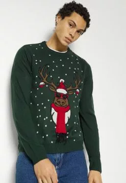 Only & Sons ONSX-MAS LET IT SNOW - Pullover - Pine Grove -Only & Sons Soldes Boutique d2a2c6ed9ec940208ebee70ad85dafe6