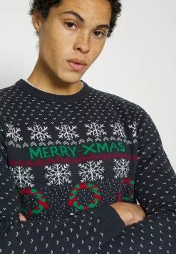 Only & Sons CREW JAQUARD - Pullover - Dark Navy 10 Only & Sons CREW JAQUARD - Pullover - Dark Navy -Only & Sons Soldes Boutique d2aa6823254e46f78b0efee656d91abb