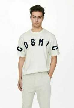 Only & Sons OVERSIZE - T-shirt Imprimé - Star White