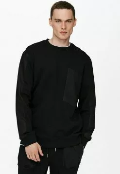 Only & Sons Sweatshirt - Black -Only & Sons Soldes Boutique d3eb2b2bfd05494dbcf2d384c6695434