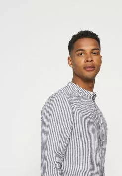 Only & Sons ONSKARLO MAO SHIRT - Chemise - Dark Navy/white -Only & Sons Soldes Boutique d4e2bd8fb7ae47a09f33520222988305